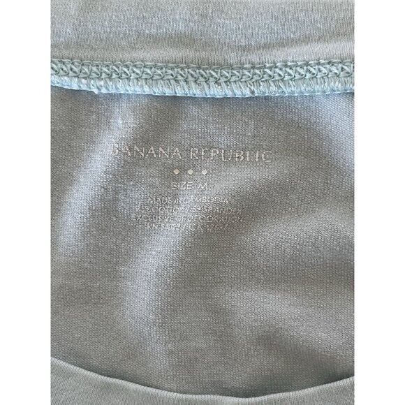 Banana Republic M Light Blue T Shirt Short Sleeve - Picture 4 of 5